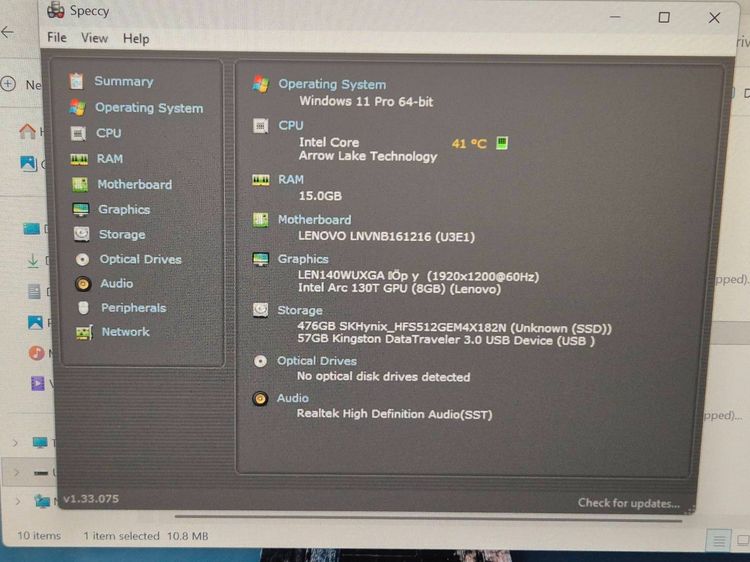 Lenovo IdeaPad 5 2-in-1 14IAL10 Core Ultra 5  RAM 16GB  SSD 512GB  จอทัช 14" WUXGA + ปากกา รูปที่ 9