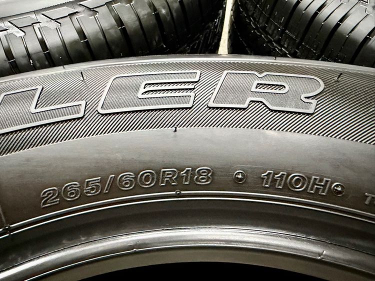 ยางถอดป้ายแดงขอบ 18” ยี่ห้อ BRIDGESTONE รุ่น DUELER HT684ll ขนาด 265-60R18 ปี 25 ตุ่มหน้ายางยังอยู่ครบ รูปที่ 3