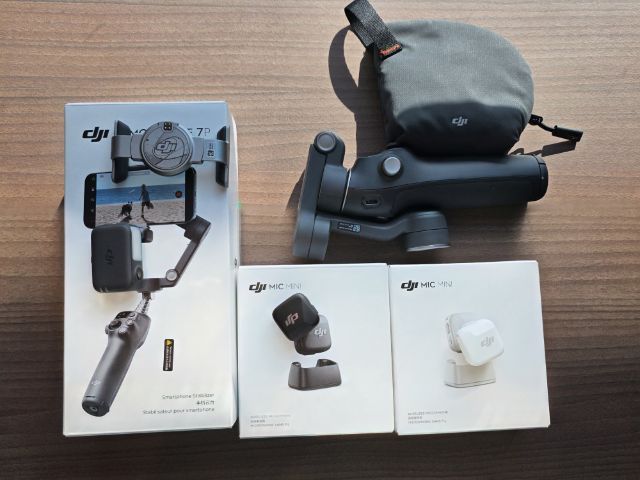 DJI osmo mobile 7P และ ไมค์ DJI 2 ตัว
