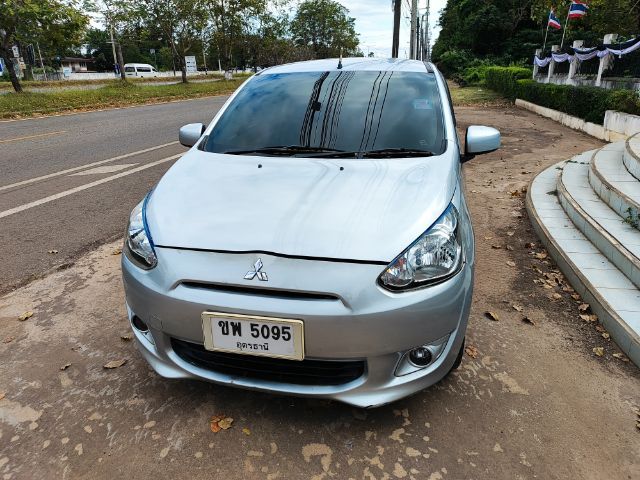 Mitsubishi Mirage 2014 1.2 GLS Sedan เบนซิน ไม่ติดแก๊ส เกียร์อัตโนมัติ เทา รูปที่ 3