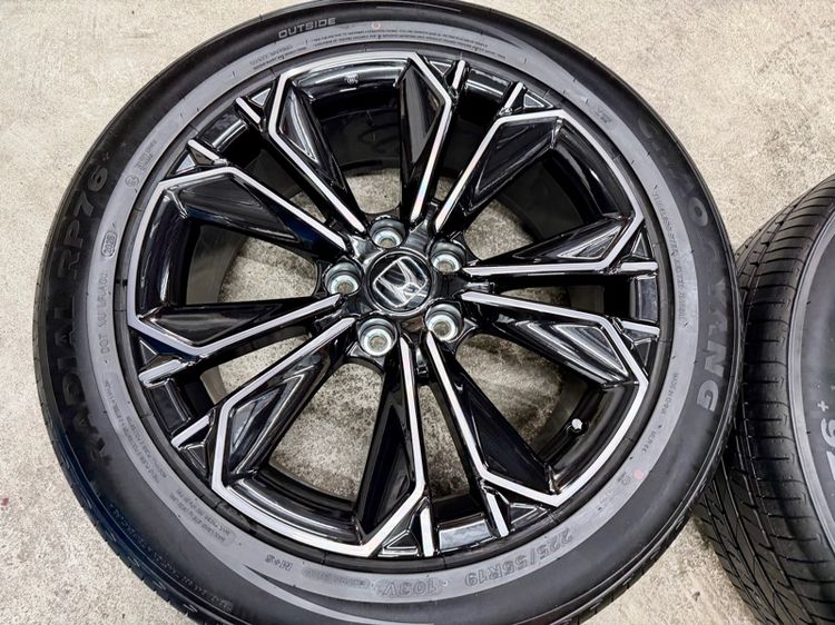 ล้อแม็ก HONDA CRV EHEV RS ขอบ 19” 5 รู 120 ถอดป้ายแดง ยาง CHAO YANG 225-55R19 ปี 25 ตุ่มหน้ายางยังอยู่ครบ รูปที่ 8