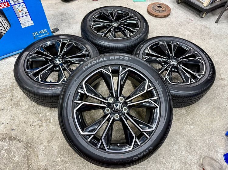 ล้อแม็ก HONDA CRV EHEV RS ขอบ 19” 5 รู 120 ถอดป้ายแดง ยาง CHAO YANG 225-55R19 ปี 25 ตุ่มหน้ายางยังอยู่ครบ รูปที่ 3