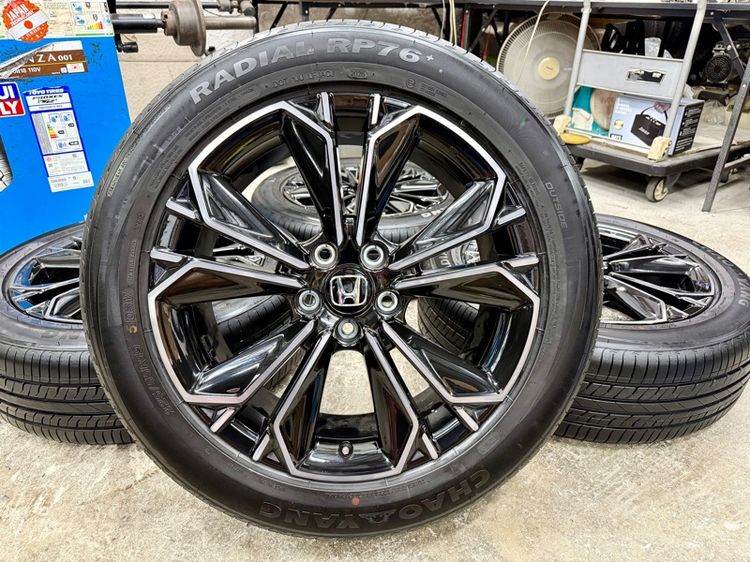 ล้อแม็ก HONDA CRV EHEV RS ขอบ 19” 5 รู 120 ถอดป้ายแดง ยาง CHAO YANG 225-55R19 ปี 25 ตุ่มหน้ายางยังอยู่ครบ