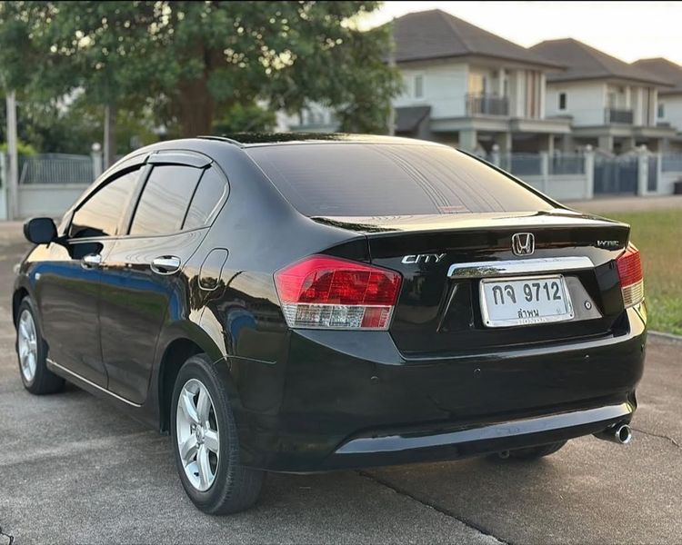 Honda City 2009 1.5 S Sedan เบนซิน ไม่ติดแก๊ส เกียร์อัตโนมัติ ดำ รูปที่ 4