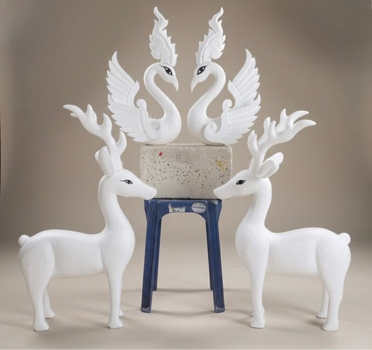 งานแกะสลัก พุ่มปักผ้าป่ากฐินจัดงานมงคลอวมงคล รูปที่ 4