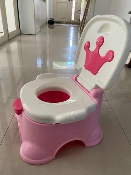 กระโถนเด็ก Fisher-Price รุ่น Pink Princess Stepstool potty  รูปที่ 4