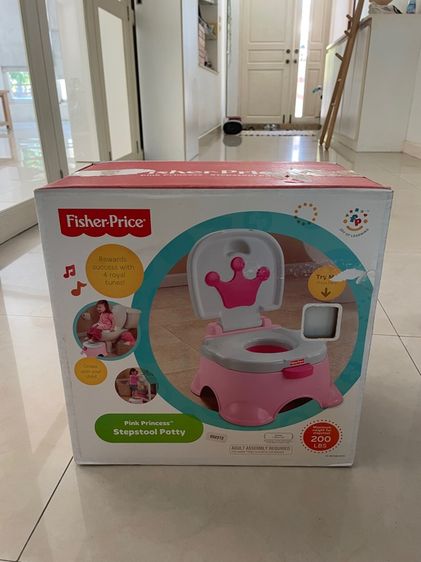 กระโถนเด็ก Fisher-Price รุ่น Pink Princess Stepstool potty  รูปที่ 6