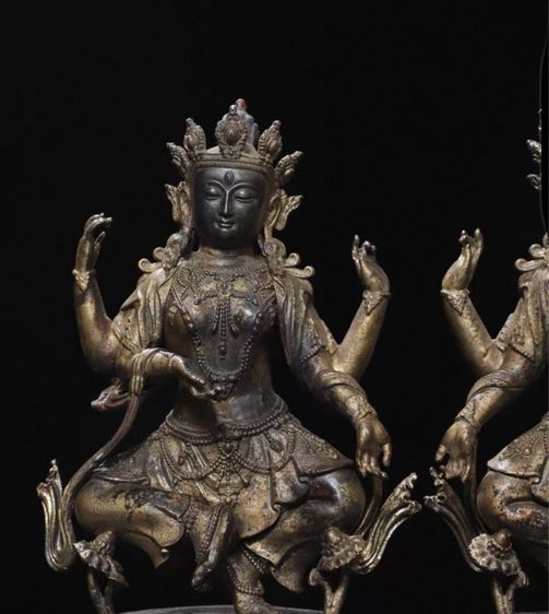 ✨พระโพธิสัตว์อุษณีษวิชัย (Namgyalma) ศิลปะทิเบต  รูปที่ 3