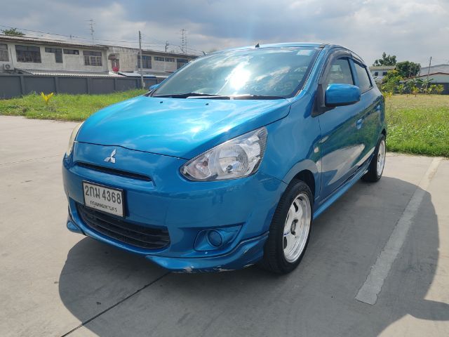 Mitsubishi Mirage 2013 1.2 GLX Sedan เบนซิน ไม่ติดแก๊ส เกียร์อัตโนมัติ ฟ้า รูปที่ 2