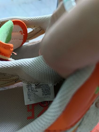 Nike LD Waffle sacai CLOT Kiss of Death Net Orange Blaze Size 10.5 US รูปที่ 9