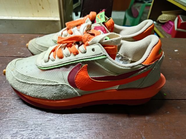 หลากสี อื่นๆ รองเท้าผ้าใบ UK 10.5 | EU 45 1/3 | US 11 Nike LD Waffle sacai CLOT Kiss of Death Net Orange Blaze Size 10.5 US