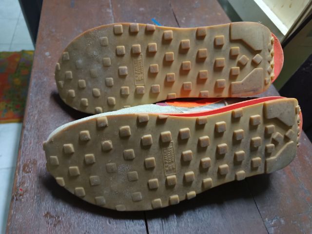 Nike LD Waffle sacai CLOT Kiss of Death Net Orange Blaze Size 10.5 US รูปที่ 8