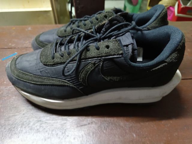 Nike LD Waffle sacai Black Nylon Size 11 us