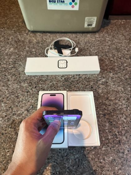 ขายไอโฟน14ProMaxสีใหม่Purple256กิ๊กแถมแบตมูลค่า1800บาทให้ฟรีสูนTrueยกกล่องอีมี่ตรงไร้รอยตกใช้งานดีทุกๆฟังชั่นถูกๆ รูปที่ 10