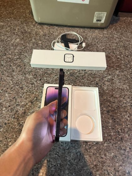 ขายไอโฟน14ProMaxสีใหม่Purple256กิ๊กแถมแบตมูลค่า1800บาทให้ฟรีสูนTrueยกกล่องอีมี่ตรงไร้รอยตกใช้งานดีทุกๆฟังชั่นถูกๆ รูปที่ 12