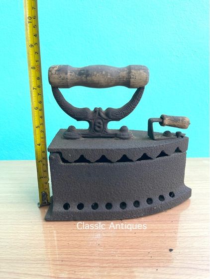 เตารีด เหล็กหล่อ 9รู โบราณเก่าสะสม รูปที่ 11