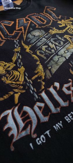 เสื้อวง AC DC Hells Bells T Shirt รูปที่ 5