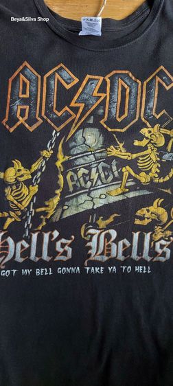 เสื้อวง AC DC Hells Bells T Shirt รูปที่ 4