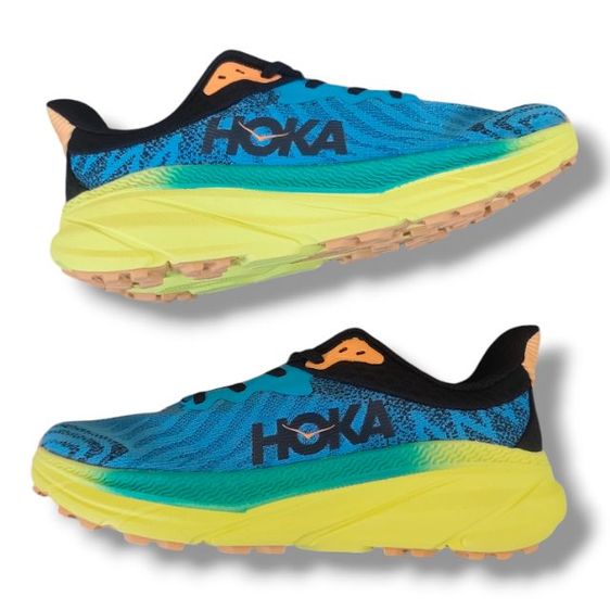 ผู้ชาย ฟ้า รองเท้าวิ่ง อื่นๆ  HOKA Challenger ATR 7 สี Diva Blue Evening Primrose  size 45.5 ยาว 29cm.