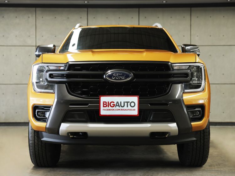 Ford Ranger 2023 2.0 Hi-Rider Wildtrak Pickup ดีเซล ไม่ติดแก๊ส เกียร์อัตโนมัติ เหลือง รูปที่ 3