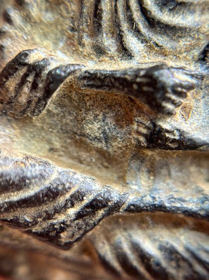 พระสมเด็จพิมพ์โต หลังพระสมเด็จ เนื้อตะกั่วถ้ำชา รูปที่ 13