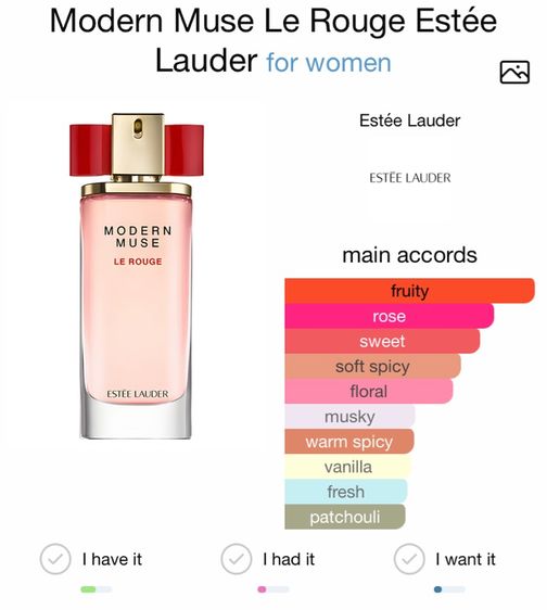 น้ำหอมแท้ 💯 Estée Lauder Modern Muse Le Rouge Eau De Parfum 30 ml (No Box) รูปที่ 14