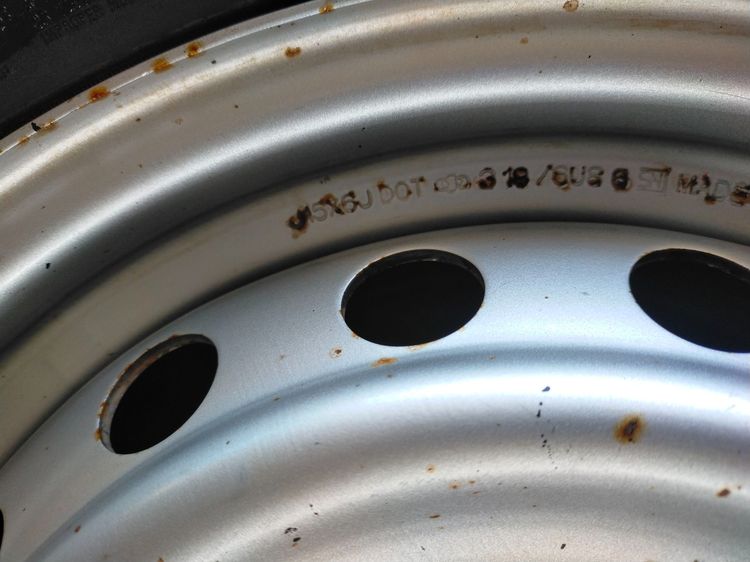 ล้อกระทะโตโยต้า ขอบ15 พร้อมยางกู๊ดเยียร์ 215 70 15 ปี23 ใส่รีโว่ วีโก้ ตัวเตี้ย ยางสวย 1ล้อ900 รูปที่ 6