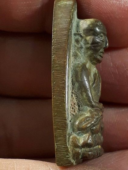 หลวงปู่ทวด หลังเตารีด พิมพ์ใหญ่ วัดช้างให้ จ.ปัตตานี ปี2505 เนื้อทองแดงสภาพยังสวย รูปที่ 4