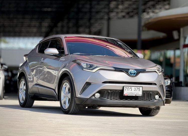 Toyota C-HR 2018 1.8 Hybrid Hi Utility-car ไฮบริด ไม่ติดแก๊ส เกียร์อัตโนมัติ เทา