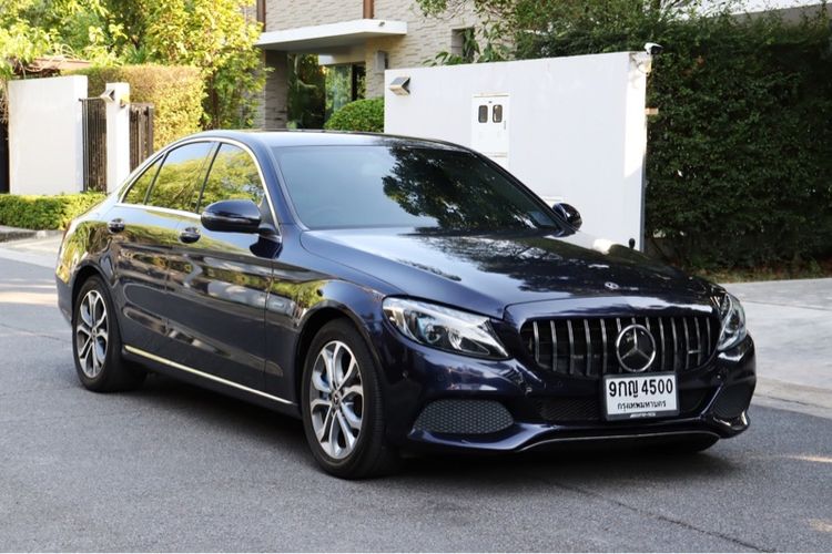 Mercedes-Benz C-Class 2017 C350 Sedan ปลั๊กอินไฮบริด (PHEV) เกียร์อัตโนมัติ น้ำเงิน รูปที่ 2
