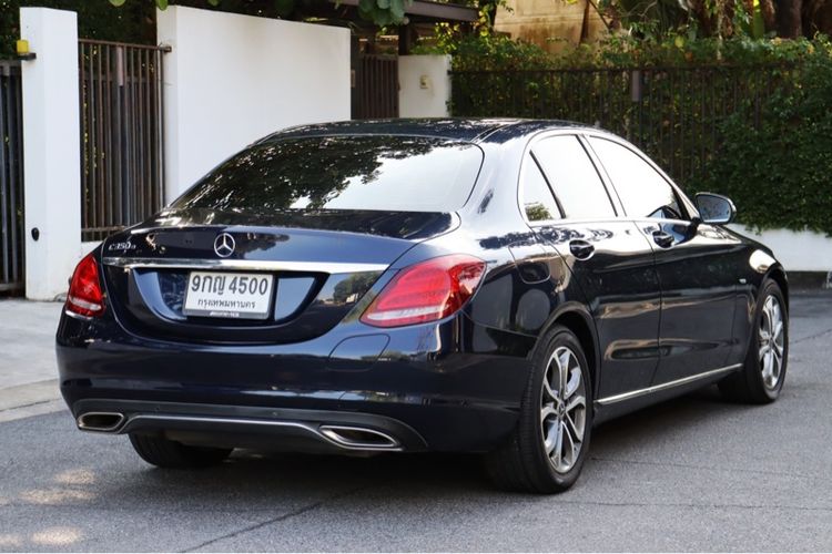 Mercedes-Benz C-Class 2017 C350 Sedan ปลั๊กอินไฮบริด (PHEV) เกียร์อัตโนมัติ น้ำเงิน รูปที่ 4