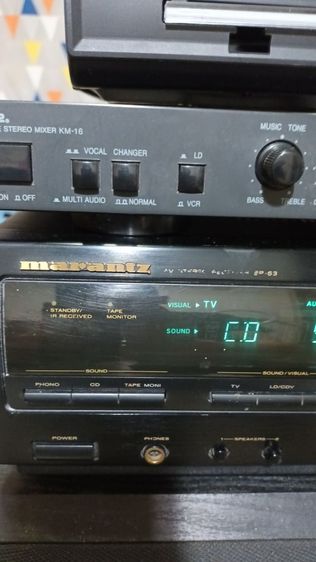 เครื่องเสียงยกชุด  แอมป์MARANTZผลิตในประเทศญี่ปุ่น มิกเซอร์คาราโอเกะครบชุด พร้อมใช้งาน รูปที่ 7