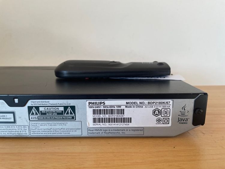 เครื่องเล่นแผ่นดิสก์ Blu ray DVD รุ่น BDP2180K จาก Philips รองรับการเล่นแผ่น Blu ray และ DVD คุณสมบัติ 3D ไฟ 220V พร้อมรีโมท  รูปที่ 7