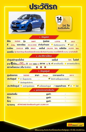 Suzuki Swift 2013 1.25 GL Sedan เบนซิน ไม่ติดแก๊ส เกียร์อัตโนมัติ น้ำเงิน รูปที่ 2