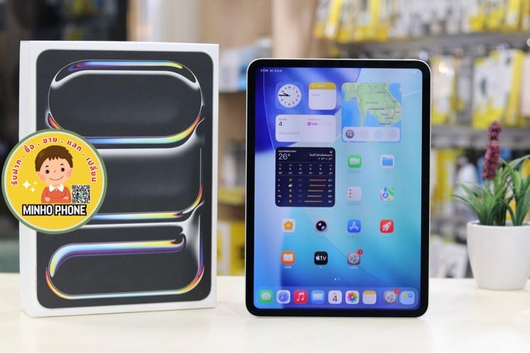 Apple 256 GB IPad Pro 11 (M4) 256GB WIFI สีเงินครบกล่อง