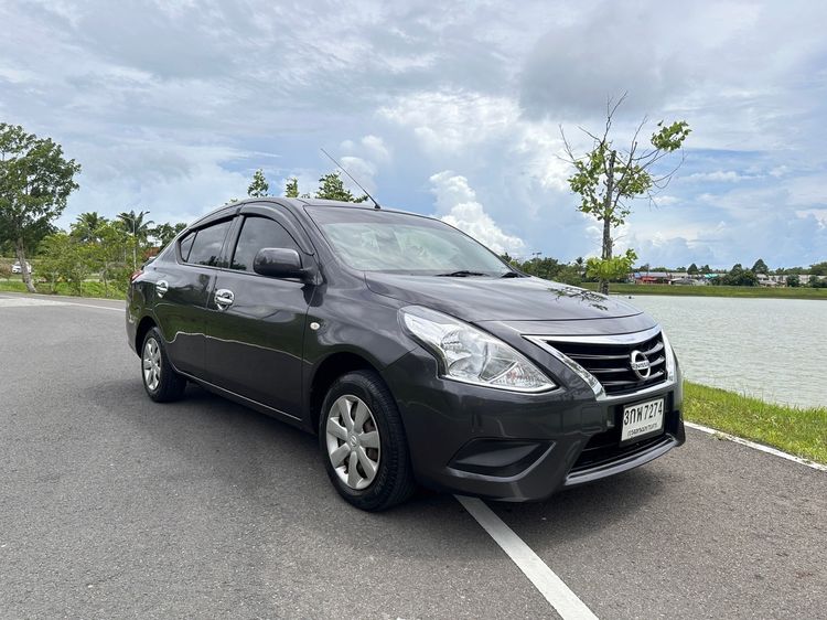 Nissan Almera 2014 1.2 E Sedan เบนซิน ไม่ติดแก๊ส เกียร์อัตโนมัติ เทา รูปที่ 2