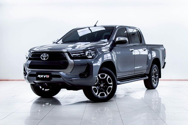 Toyota Hilux Revo 2021 Double Cab 2.4 Mid Prerunner Pickup ดีเซล ไม่ติดแก๊ส เกียร์อัตโนมัติ เทา รูปที่ 4
