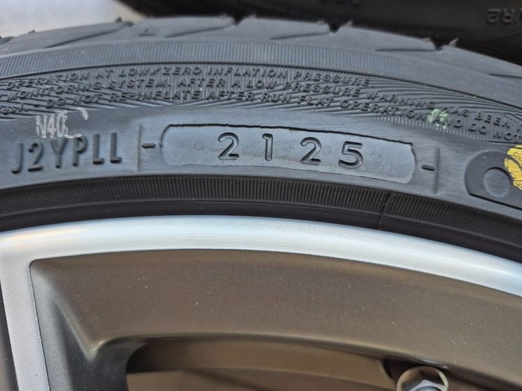 ล้อแม๊กแท้ถอดจากรถ Bmw สภาพใหม่แตะพื้นไม่ถึงพันโล ยางปี25 รูปที่ 4