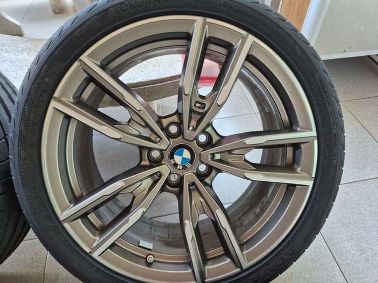 ล้อแม๊กแท้ถอดจากรถ Bmw สภาพใหม่แตะพื้นไม่ถึงพันโล ยางปี25 รูปที่ 11