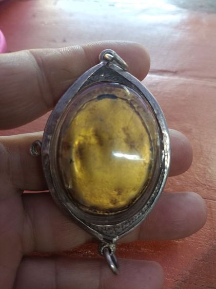 เบี้ยแก้หลวงปู่รอดวัดนายโรงเก่ามากเลี่ยมเงินแท้พระบ้านๆ รูปที่ 7