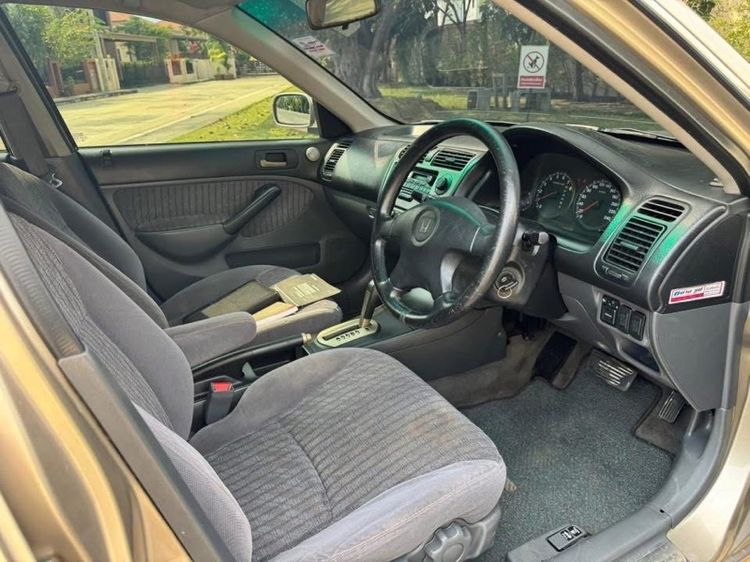 Honda Civic 2001 1.7 EXi Sedan เบนซิน ไม่ติดแก๊ส เกียร์อัตโนมัติ บรอนซ์ทอง รูปที่ 4