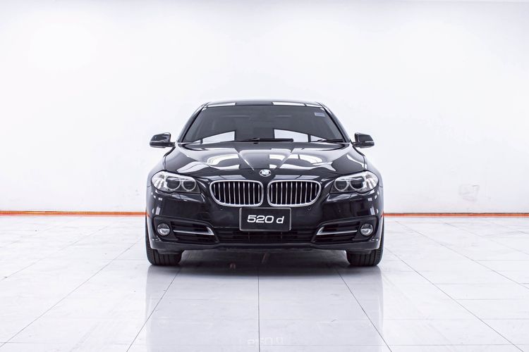 BMW Series 5 2014 520d Sedan ดีเซล ไม่ติดแก๊ส เกียร์อัตโนมัติ ดำ รูปที่ 4