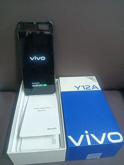 สมาร์ทโฟน VivoY12A สภาพดี  ฟิล์มกระจกแตก ไม่มีปัญหาต่อการใช้งานค่ะ  รูปที่ 2