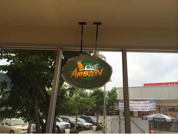ขาย ป้ายกล่องไฟคาเฟ่ อเมซอน  2 หน้า รูปที่ 4