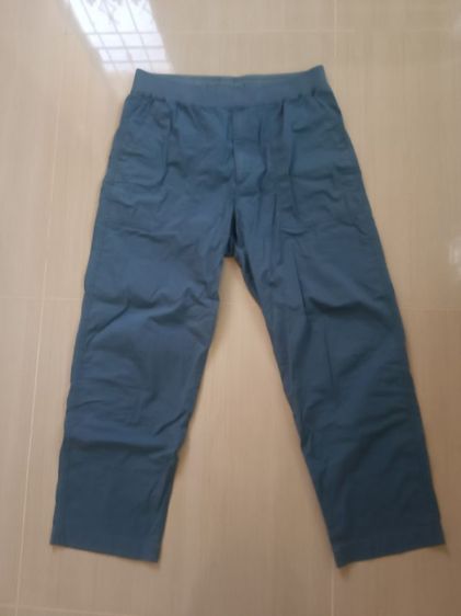 UNIQLO กางเกงขายาว ผ้ายืด สีกรม 67 Blue ไซส์ L เอว 84-92 ซม.(เอวใส่ได้ตั้งแต่ 32-36 นิ้ว)