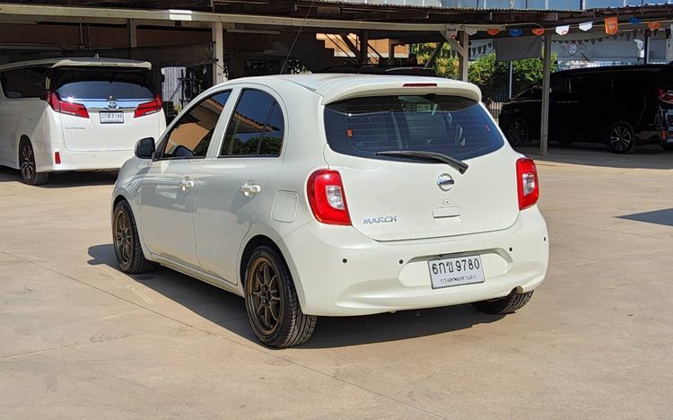 Nissan March 2017 1.2 V Sedan เบนซิน ไม่ติดแก๊ส เกียร์อัตโนมัติ ขาว รูปที่ 4