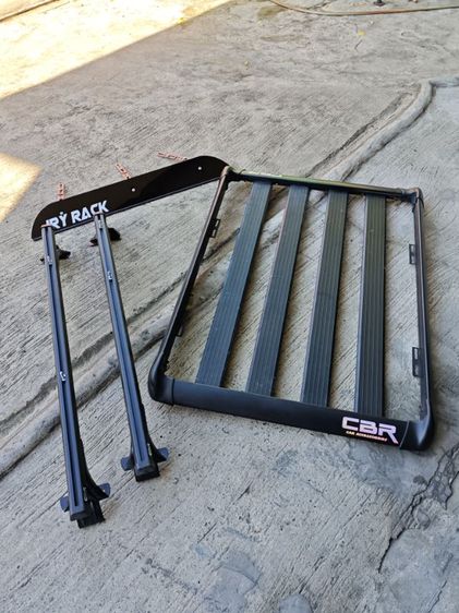 แร็กหลังคา แบบหนีบ พร้อมแฟริ่งบังลม