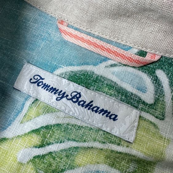เสื้อเชิ้ต​ลายดอก Tommy Bahama ผ้าลินิน​ Size XL​ รูปที่ 6