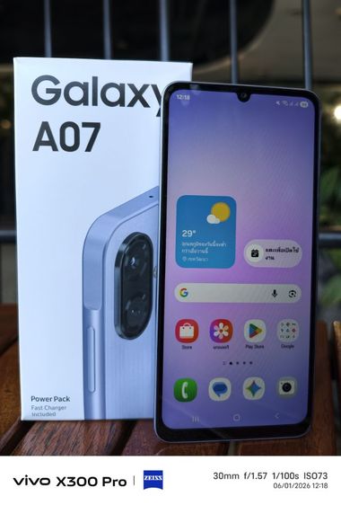 ขาย Samsung Galaxy A07 Ram 4 GB Rom 64 GB พึ่งซื้อเมื่อวันที่ 8 ธันวาคม 2568 ภาพดีมาก รูปที่ 4