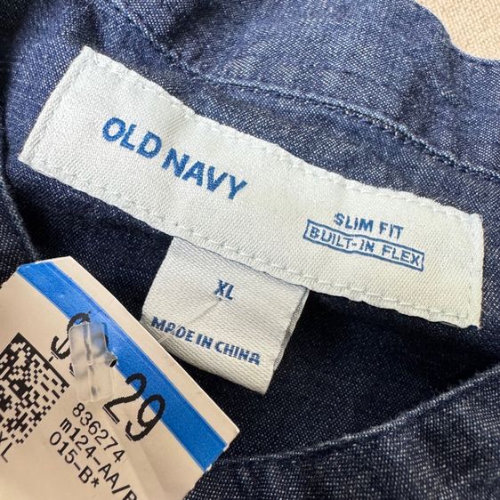 เสื้อเชิ้ต​ Old Navy Size XL ใหม่มาก ผ้าใส่สบาย รูปที่ 6
